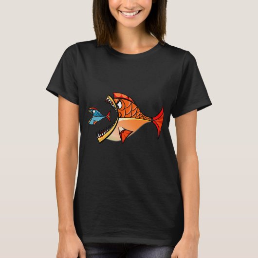 T-shirt Deux piranhas (Devant)