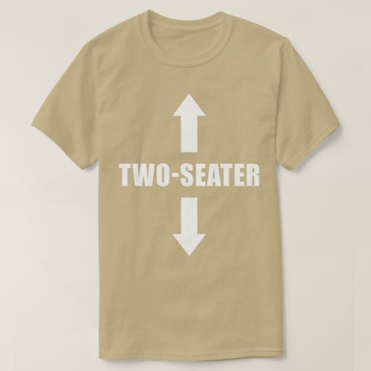 T-shirt Deux places amusantes (Design devant)