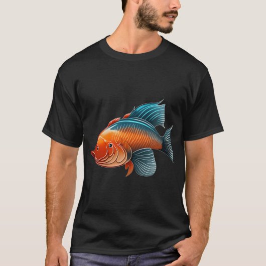 T-shirt Deux poissons rouges (Devant)