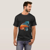 T-shirt Deux poissons rouges (Devant entier)
