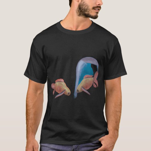 T-shirt Deux poissons rouges (Devant)