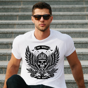 T-shirt Deux Roues Un Cœur Motard