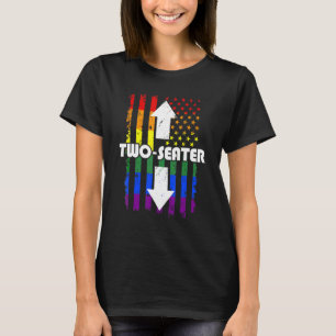 T-shirt Deux Sièges Arc En Ciel Lgbtq Deux Sièges 2 Sièges
