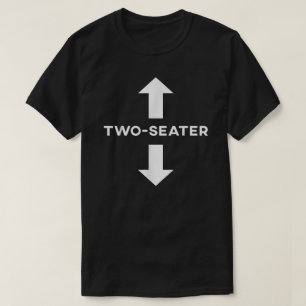 T-shirt Deux Sièges Drôle Deux Sièges Plaisanterie Hommes 