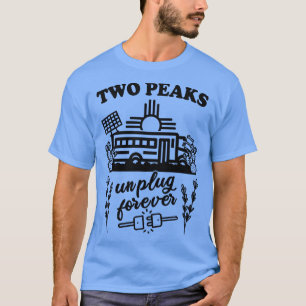 T-shirt Deux sommets Nouveau-Mexique débranchés pour toujo