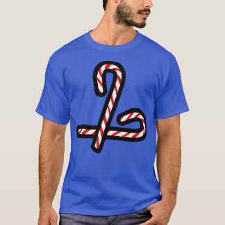 T-shirt Deux Sucres de canne de Noël