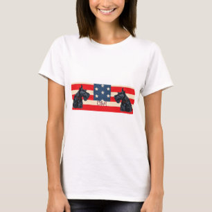 T-shirt Deux Tériers Écossais Patriotes