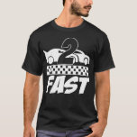 T-shirt Deux Turning Rapide 2 Racing Kids 2nd Birthday Boy<br><div class="desc">Un cadeau d'anniversaire parfait pour un garçon de course automobile pour leur fête d'anniversaire de voiture de course qui aime courir et jouer avec des voitures de jouets. Montrez à tout le monde que votre garçon de course a 2 ans avec ce design. Cette conception de deux ans rapides montre...</div>