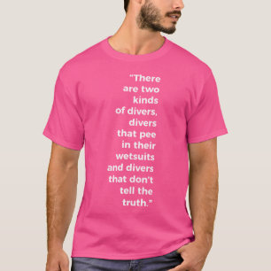 T-shirt Deux Types De Plongeurs De Plongée