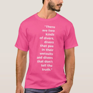 T-shirt Deux Types De Plongeurs De Plongée