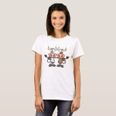 T-shirt Deux vaches de dessin (Devant entier)