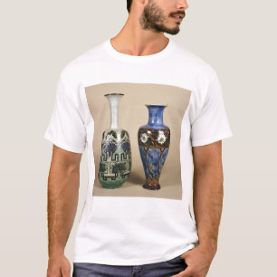 T-shirt Deux vases à Doulton par Eliza Simmance, c.1880