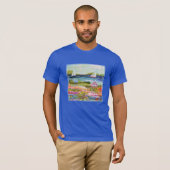 T-shirt Deux voiliers et chalet (Devant entier)