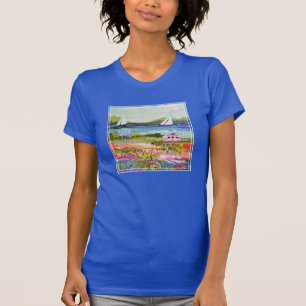 T-shirt Deux voiliers et cottages
