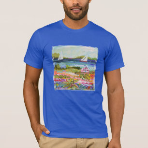 T-shirt Deux voiliers et cottages