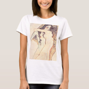 T-shirt Deux Women Embracing Egon Schile