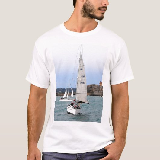 T-shirt Deux yachts de course (Devant)