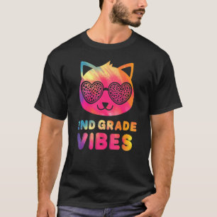 T-shirt Deuxième ambiance de 2e année Coloré Chat Kitty Fi