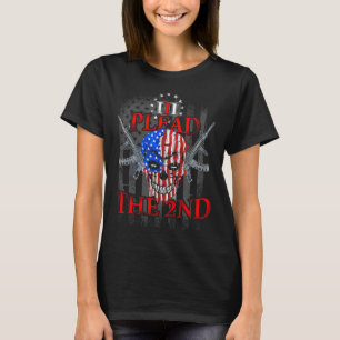 T-shirt Deuxième amendement Je plaide le 2ème don d'arme d