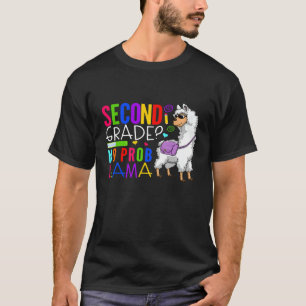 T-shirt Deuxième année No Prob Llama Team 2e année élève