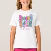 T-shirt Deuxième année premier jour d'école Coquette perso (Devant)