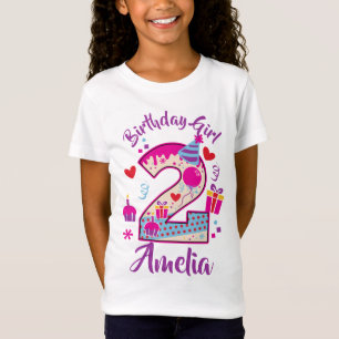 T-Shirt Deuxième anniversaire Sweet 2e