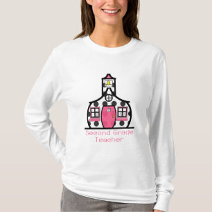T-shirt Deuxième école de point de polka de professeur d
