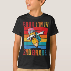 T-shirt Deuxième Gr Dabbing Crayon Dancing Bruh Im En 2E G