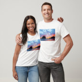 T-shirt Deuxième plage au coucher du soleil, Washington (Unisexe)