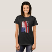 T-shirt Dév logiciel expert du programmeur de drapeaux US (Devant entier)