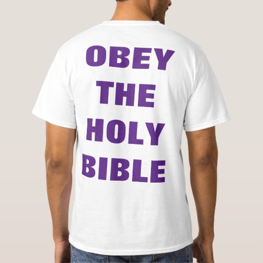 T-shirt d'évangélisation de Jésus de confiance (Dos)