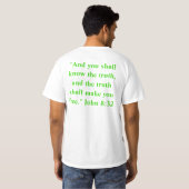 T-shirt d'évangélisation de T-shirt d'évolution (Dos entier)