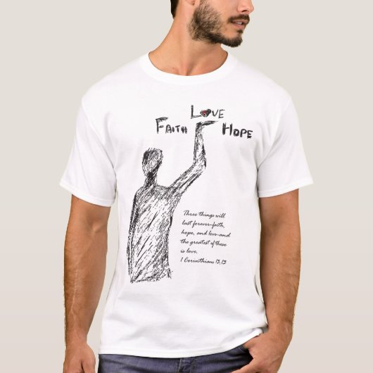 T-shirt d'évangile d'amour (Devant)