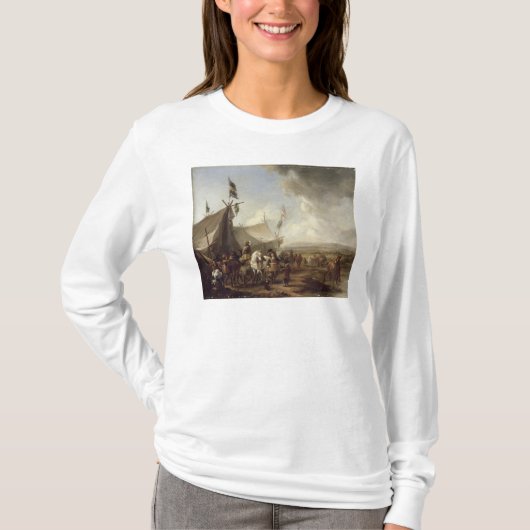 T-shirt Devant la tente du marché (Devant)