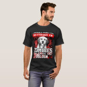 T-shirt Devant Les Zombies Pour Sauver Le Chien D'Ailleurs (Devant entier)