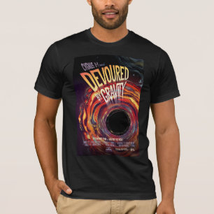 T-shirt Dévasté Par Gravité Halloween Trou Horreur Noir