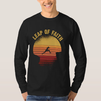 T-shirt développement personnel Mindset rétro Leap of Fait