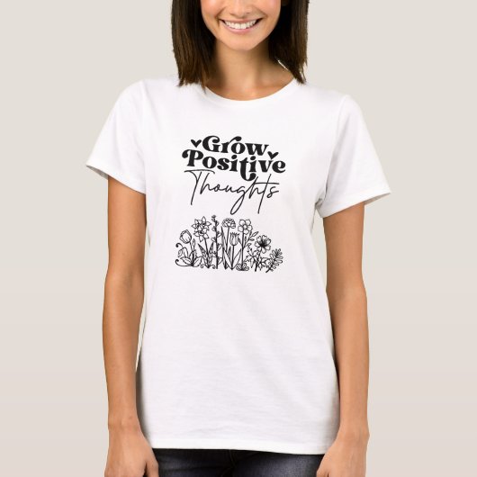 T-shirt Développer des pensées positives (Devant)