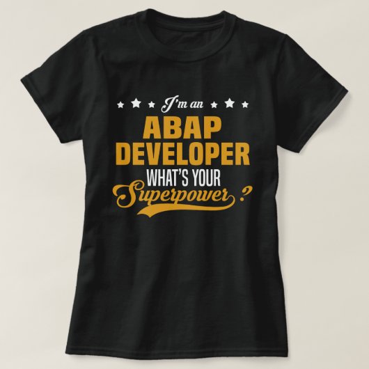 T-shirt Développeur ABAP (Design devant)