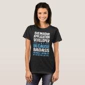 T-shirt Développeur d'applications principal (Devant entier)