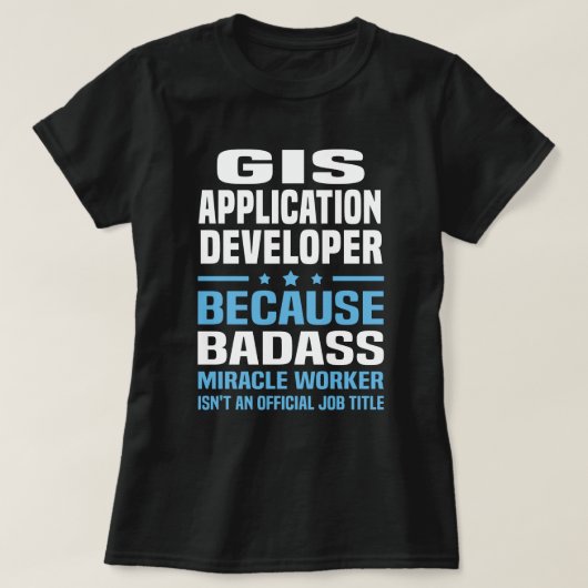 T-shirt Développeur d'applications SIG (Design devant)