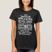 T-shirt Développeur d'applications Web (Devant)