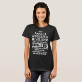 T-shirt Développeur d'applications Web (Devant entier)