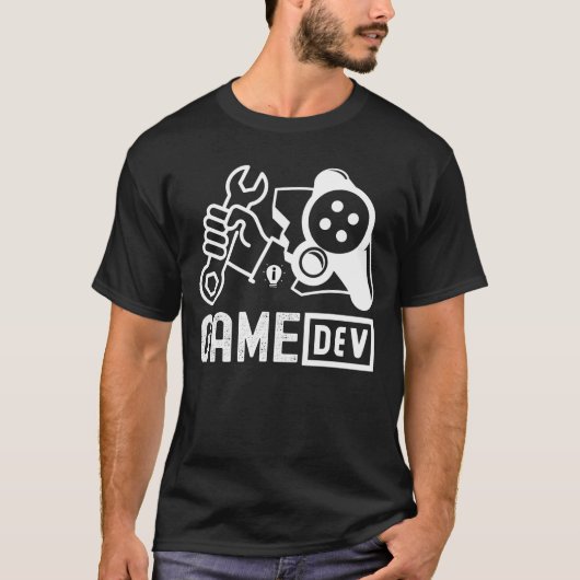 T-SHIRT DÉVELOPPEUR DE JEU - PUN DÉVELOPPEUR DE JEU (Devant)
