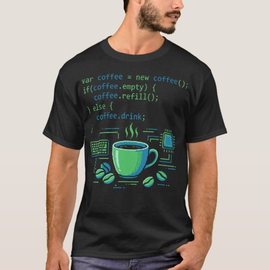 T-shirt Développeur de logiciel de programme de boisson ca (Devant)