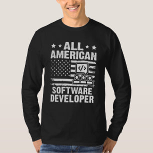 T-shirt Développeur de logiciels tout américain