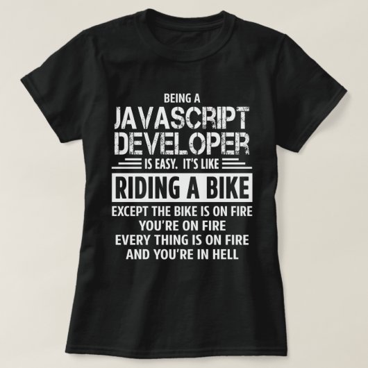 T-shirt Développeur JavaScript (Design devant)