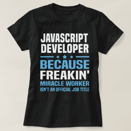 T-shirt Développeur JavaScript (Design devant)