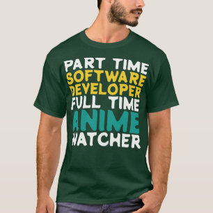 T-shirt Développeur logiciel à temps partiel à temps plein