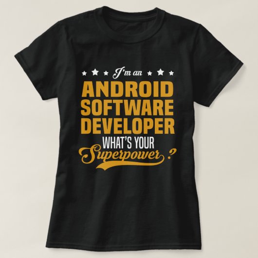 T-shirt Développeur logiciel Android (Design devant)